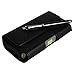 Kuteck Black Leather Belt Holster Pouch Clip Fits For IPHONE 4 4S w/ Otterbox / Lifeproof / Mophie Juice Pack Air/Plus Case On. Includes A Black Stylus Pen