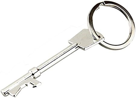 Kasily Keychain Bottle Opener Zinc Alloy Key Ring Beer Bottle Opener Unique Creative Gift (Key)