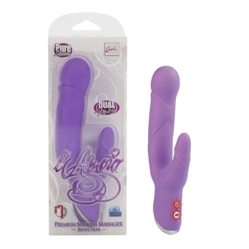 California Exotic Novelties L?amour Premium Silicone Massager - Seduction, Purple image