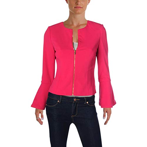Calvin Klein Womens Petites Office Wear Bell Sleeves Jacket