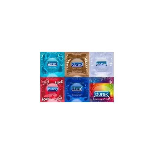 100 Durex Condoms Variety Pack + Free Lubricant - Bulgeinbulk's Collection of 6 Different Types of Durex Condoms... image