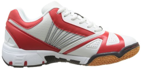 Kempa Women's Tornado Handball Shoes 44 Eu (9.5 Damen's Uk) White White (White/Red/Fluo Yellow 02)