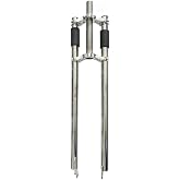 26X3.5" Tire Max Bicycle Fork, Non Suspension Bike Fork Triple Tree Fork | Double Shoulder MTB Bike City Bike