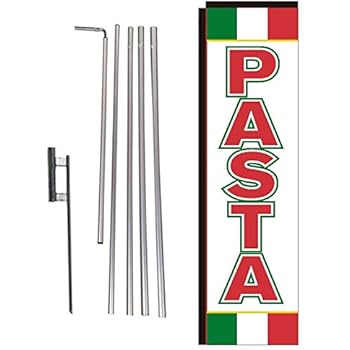 Amazon Com Pasta Italian Restaurant Rectangle Feather Banner