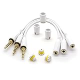 3 Pack iPhone 6 FRE, NUUD / iPhone 6 Plus NUUD / iPhone 6s FRE Replacement LifeProof Headphone Adapters, Includes Jack CoversPlease Check Compatibility Chart (White)