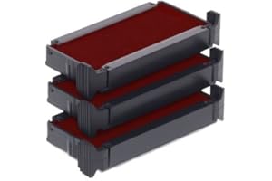 Trodat Replacement Ink Cartridge 6/4911 - Pack of 3 Color red