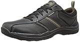 Skechers USA Men's Expected Devention Oxford, Black/Tan, 10 M US