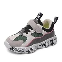 MINIKATA Kids Running Tennis Shoes Lightweight Casual Walking Sneakers for Boys and Girls (Little Kid/Big Kid)(Grey/EU 32/1 M US Little Kid)