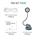 Vekkia Cute Rechargeable LED Eye-Care Book Light - Clip on Reading Light, 3 Levels, 1.8oz, Up to 40 Hours Reading. Great Gift for Readers (Grey)