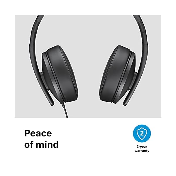 Sennheiser HD 300 Around-Ear Lightweight Foldable Headphones - Black