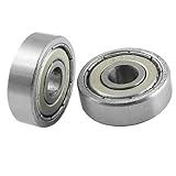 uxcell 5 Pcs 5 x 16 x 5mm Miniature Shielded Deep Groove Ball Bearings 625Z