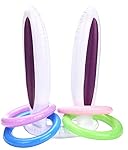 Inflatable Bunny Rabbit Ears Ring Toss Game - Easter Party Favors Gifts Toys