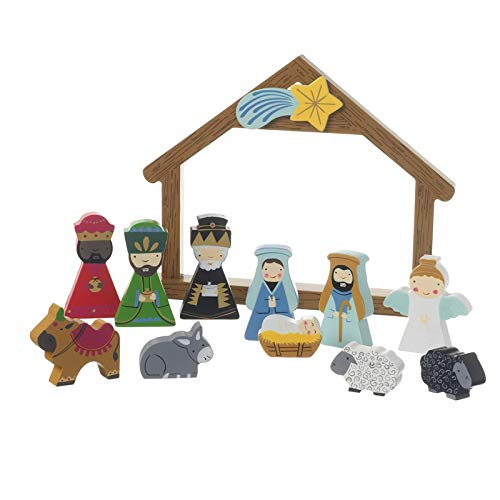 Boxed Wooden Nativity Set by heaven sends