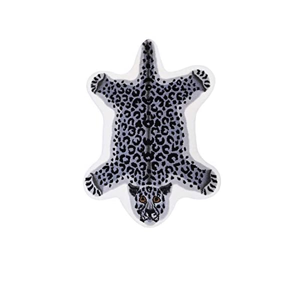Alfombra de poliéster con diseño de leopardo de nieve/alfombra de