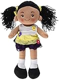 Linzy Toys Aissa Handmade Fabric Rag Doll with Yellow Dress 16 Inch
