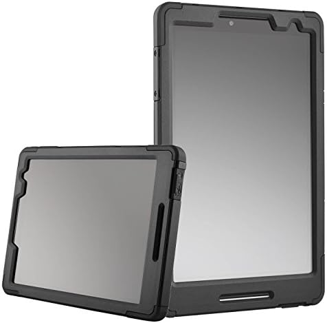 Ellipsis 8 HD Case With Built In Screen Protector Heavy Duty Slim Design Black ( CaseTek ) ( Does Not Fit The Ellipsis 8 2014 Old Model )