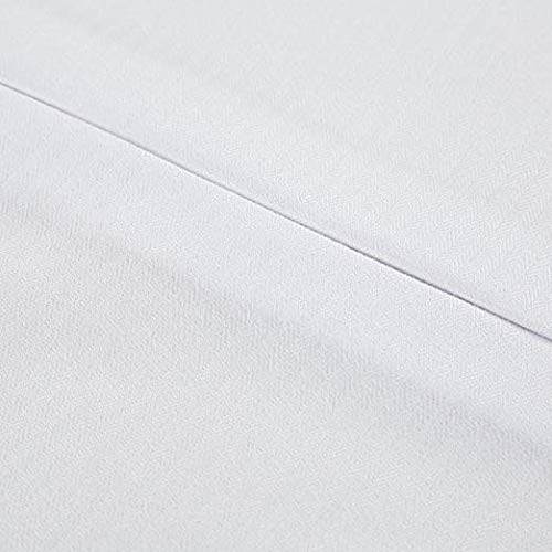 Cotton Metrics Linen 800TC 100% Pure Cotton Tailored Crib Bed Skirt Pleated 14 Inches Long for Baby Girls and Boys (Color - White) - Thumbnail 6
