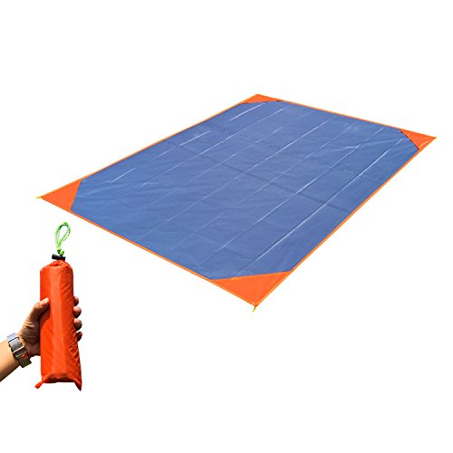 Survivalist Tent Accessories Waterproof Footprint for 2 Person Backpacking Tent 54X82 Inch