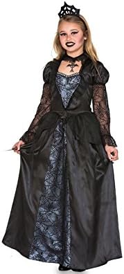 Fyasa 706462-T03 Evil Queen Fancy Dress Costume for 10 to 12 Years, Multi-Color, Medium