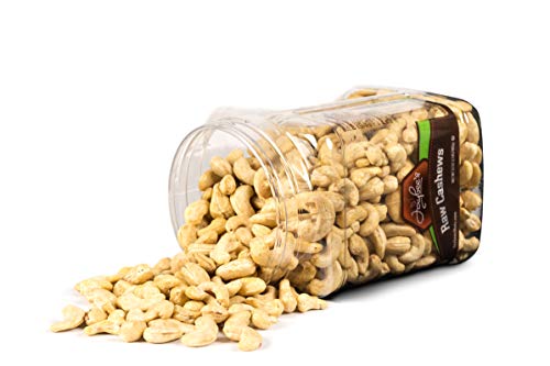 Jaybee's Extra Large Whole Cashews - Raw - Unsalted Great for Gift Giving or As Everyday Snack - Reusable Container - Certified Kosher (32 Ounces)