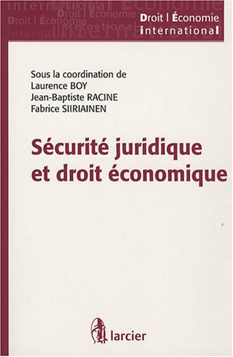 Sécurité juridique et droit économique