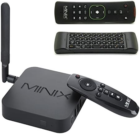 MINIX Neo U1 TV Box Android Lollipop 5.1.1 with A2 Lite Wireless Keyboard Remote Control, Amlogic S905 Quad-core [2GB/16GB Dual-Band 2x2 MIMO WiFi 1000M/LAN BT4.1]