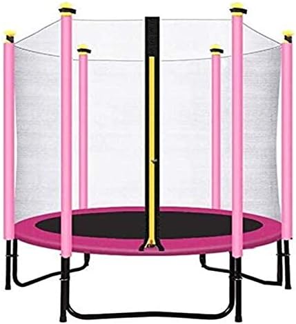 特大 安全カバートランポリン 室内用トランポリン 屋外用トランポリン 静音 大型 遊具 家庭用 男の子と女の子のための子供のための誕生日プレゼント Pink Yydd 家族の遊び場 折り畳み式ミニトランポリン Color メーカー直送 安全エンクロージャとフィットネス