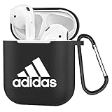 Punswan for Airpods 1&2 Case, Cute 3D Luxury Character Soft Silicone Stylish Cover, Sport Fun Cool Keychain Style Design Skin, Cases with Lanyard Chain,for Girls Kids Boys Men Air pods (Black Adi)