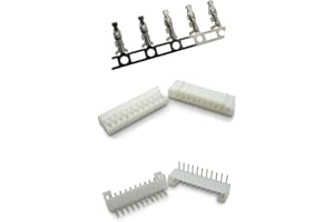 ELCOKITEX 50Sets 2.0mm Pitch 11Pin Connector Kits Including 90 Degrees Right Angle Male Pin Header + Socket Housing + Crimp Terminal PH2.0 for JST-PH