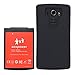 AexPower LG G4 [10000mAh] Extended Battery Replacement with Soft TPU Full Edge Protection Case (Up to 3X Extra Battery Power)- Black