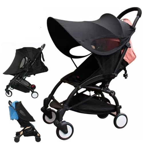 Universal Large Sun Shade Cover for Strollers/Car Seats/Pushchair UV Protect Waterproof Cloth Rain Shade Baby Stroller Windshield Cover Adjust Angle