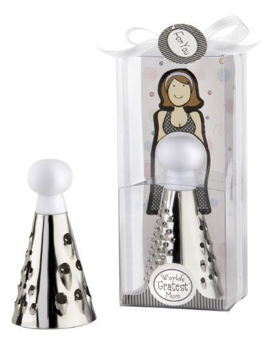 Kate Aspen World's Gratest Mom Cheese Grater in Gift Box with Organza Bow by Kateaspen