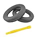 Geekria QuickFit Replacement Ear Pads for Bose SoundTrue Around-Ear II, QC35, QC25, QC2, QC15, AE2, AE2i, AE2w Headphones Ear Cushions (Dark Grey)
