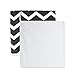 DII Non Woven Polyester Storage Bin, Chevron, Black, Small Set of 2