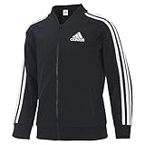 adidas Girls' Big Tricot Bomber Track Jacket