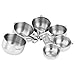 VonShef Premium 6 Piece Measuring Cup Set Grade Stainless Steel