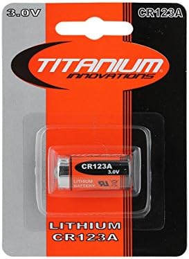 Titanium Innovations CR123A 3V Lithium Battery (1 Card)