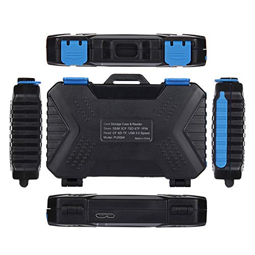 POTENCO 22 in 1 Waterproof Memory Card Case Micro SD Cards Case Pin Card Reader Storage Box SIM Holder - Thumbnail 2