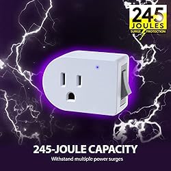 Fosmon Grounded Outlet with ON/Off Switch