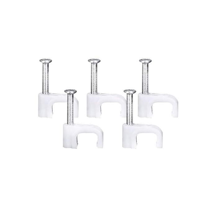 UBest 6mm Flat Cable Clips for Flat Cat6 Network LAN Patch