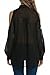 Zeagoo Women's Off Shoulder Long Sleeve Button Down Shirts Casual Blouse Tops