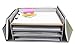 EasyPAG Mesh Desk Letter Tray Literature Organizer with 4 Horizontal and 2 Upright Sections ,Silver