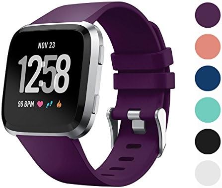 For Fitbit Versa Band, Classic Soft TPU Adjustable Replacement Bands Fitness Sport Strap for Fitbit Versa