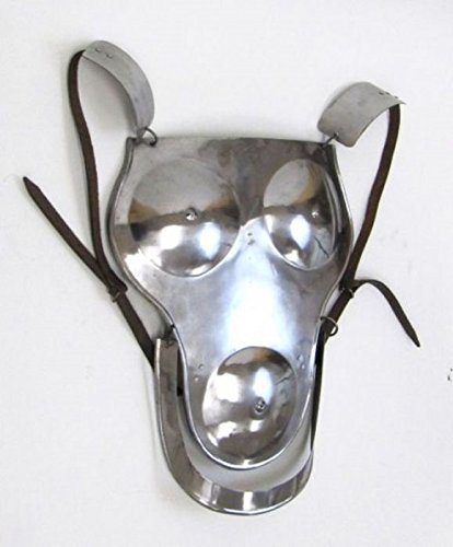 Fantasy-Inspired Women's Breastplate In Steel - Costume Armor