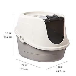 Amazon Basics No-Mess Hooded Cat Litter