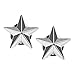 BCP 1 pair Alloy Suit Shirt Collar Pin Back Lock Brooch Badge Decoration (No.18 Star Shape)