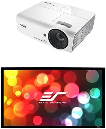 Vivitek DH558 3000 Lumen 1080p Full HD 3D DLP Home Theater Projector with 100-Inch Projector Screen