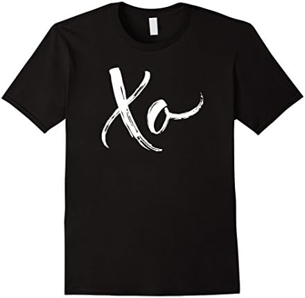 Men's XO Valentines Day T-Shirt XOXO LOVE Girl Women - Unisex Medium Black