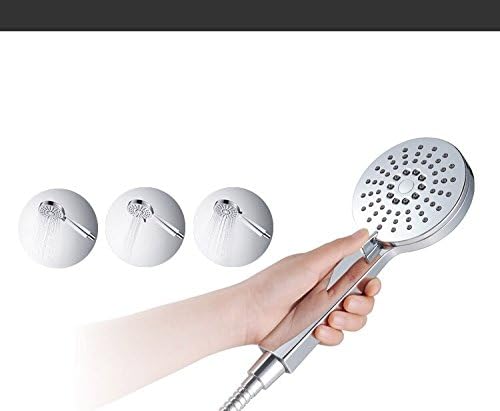 Handheld Shower Head - Luxury chromed ABS Showerhead- 3 Function: Massage Shower Head, Rain Shower Head,Rain &amp; Massage Spray