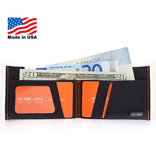 SlimFold Minimalist Wallet - Thin, Durable, and Waterproof Guaranteed - Made in USA - MICRO Size Bla - //coolthings.us
